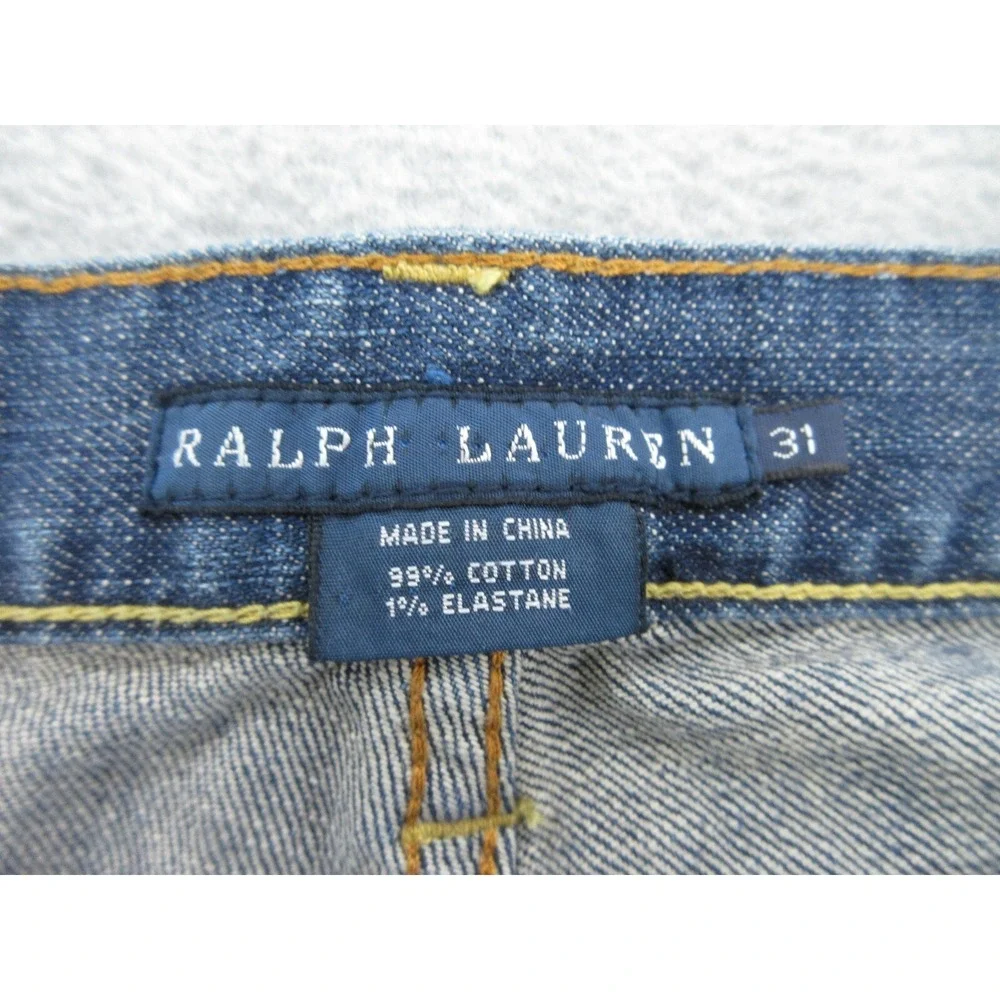 Ralph Lauren Blue Label Mens Jeans Thompson 650 Blue Med. Wash Stretch Denim 31